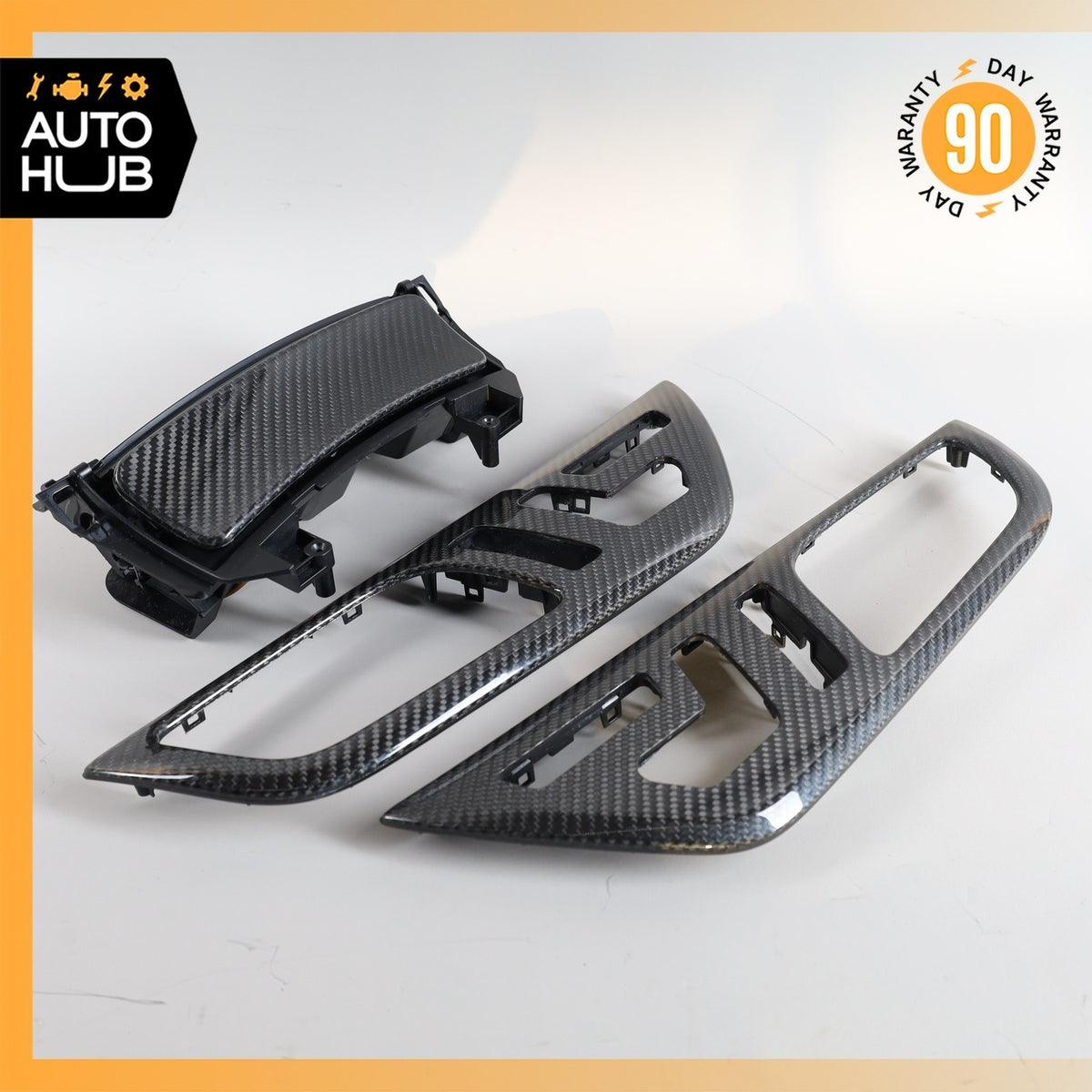 12-16 Mercedes R172 SLK350 Center Console Door Panel Trim Set Carbon OEM 74k - photo 23