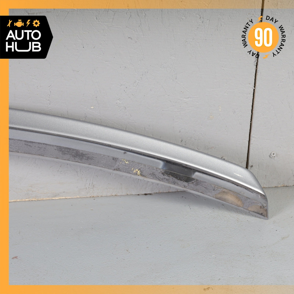 Mercedes W204 C63 AMG C350 Sedan Rear Trunk Lid Spoiler Lip Wing Silver OEM - photo 9