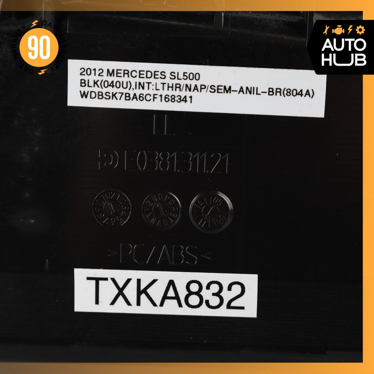 07-12 Mercedes R230 SL550 SL55 AMG Dash Dashboard Glove Box Compartment OEM 78k - photo 13