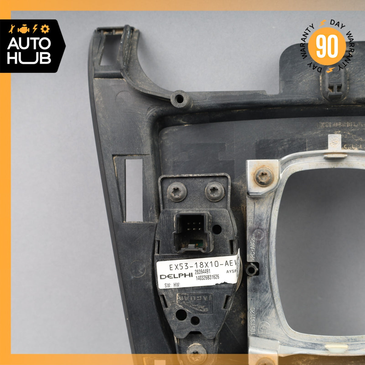 14-24 Jaguar X152 F-Type Center Console Gear Shifter Bezel Piano Black OEM - photo 14