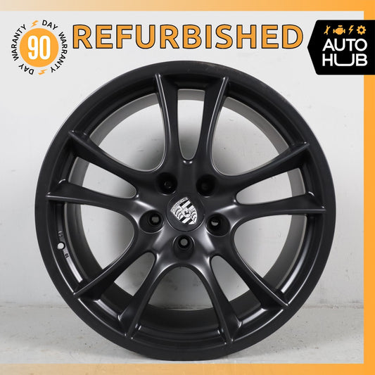 03-10 Porsche Cayenne 955 GTS 10 x 21 21" Wheel Rim Matte Black OEM - photo 1