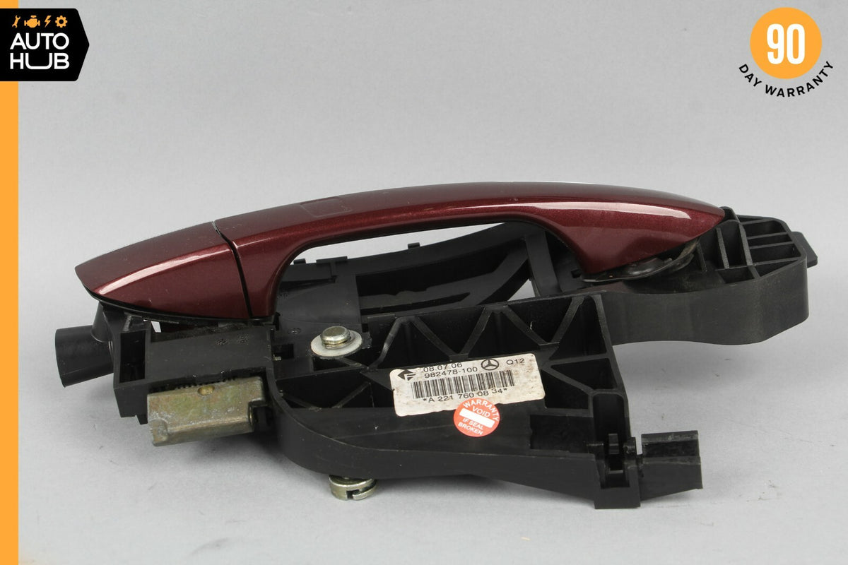 07-13 Mercedes W221 S550 S63 Rear Right Exterior Door Handle Keyless Go Red OEM - photo 8