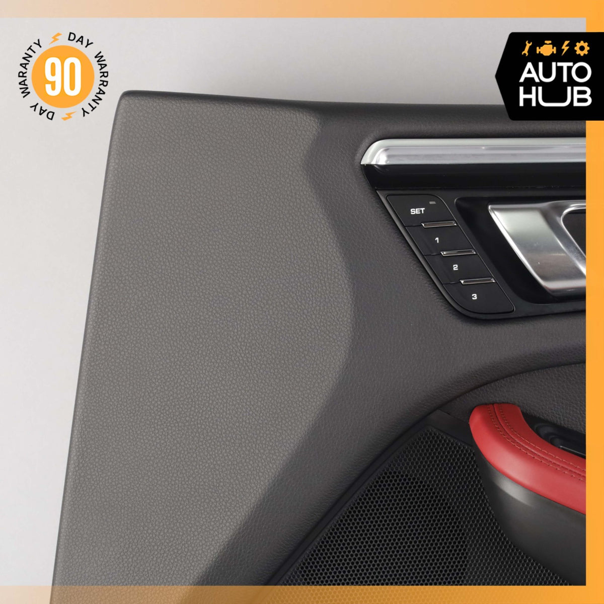 15-24 Porsche Macan 95B Front Right Passenger Side Interior Door Panel Black OEM - photo 2