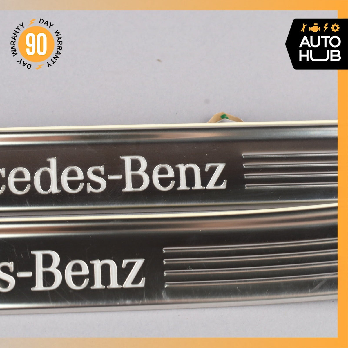 Mercedes W222 S450 S600 Front & Rear Illuminated Door Step Sill Panel Set OEM - photo 19