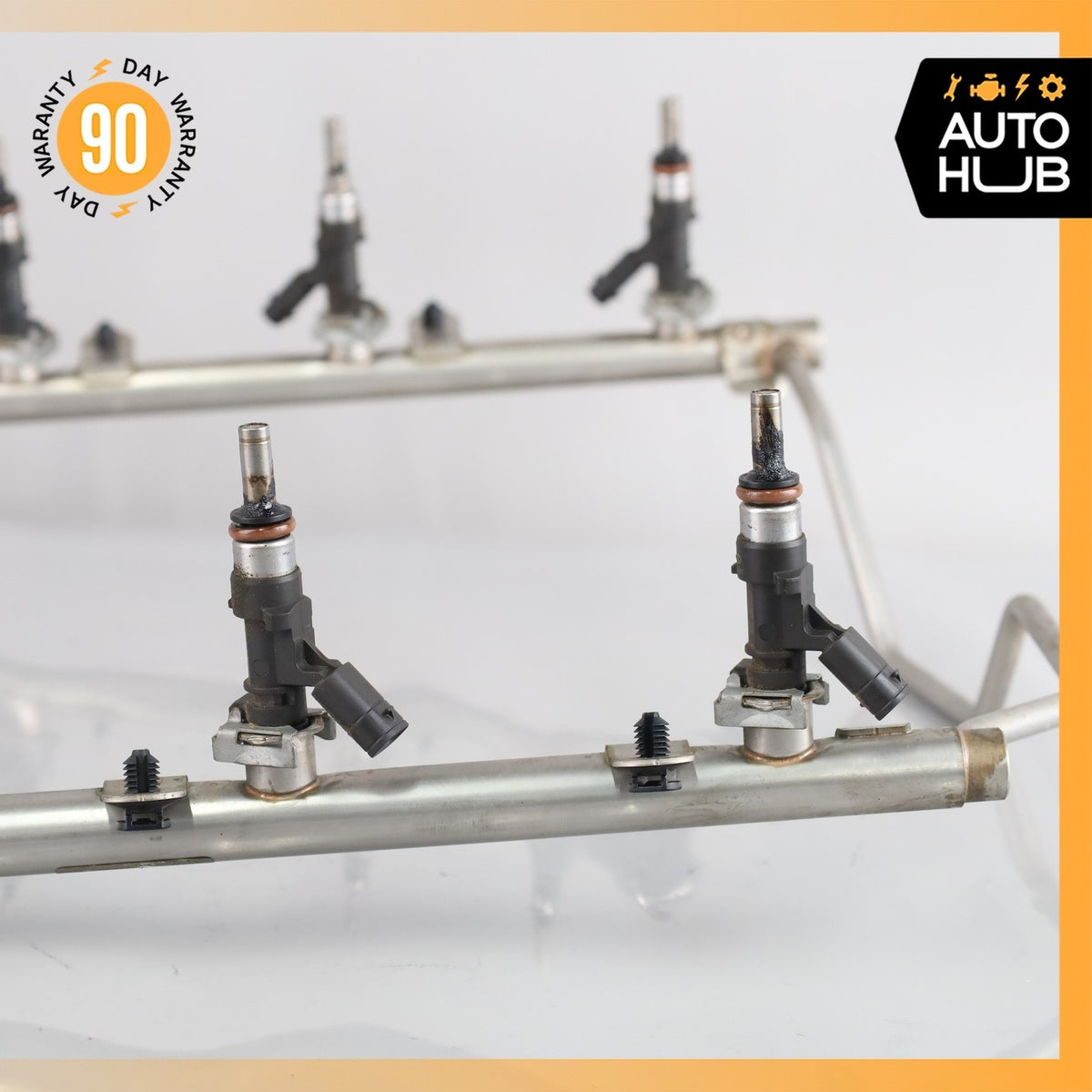 Mercedes W211 E63 SL63 CL63 AMG Engine Fuel Injector Rail w/ Injectors OEM - photo 14