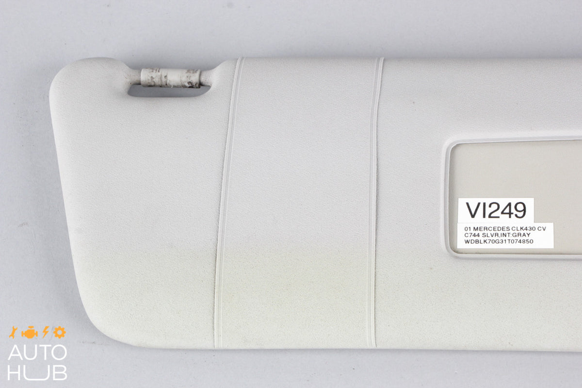 98-03 Mercedes W208 CLK430 CLK55 AMG Sunvisor Shade Cover Right Passenger OEM - photo 2