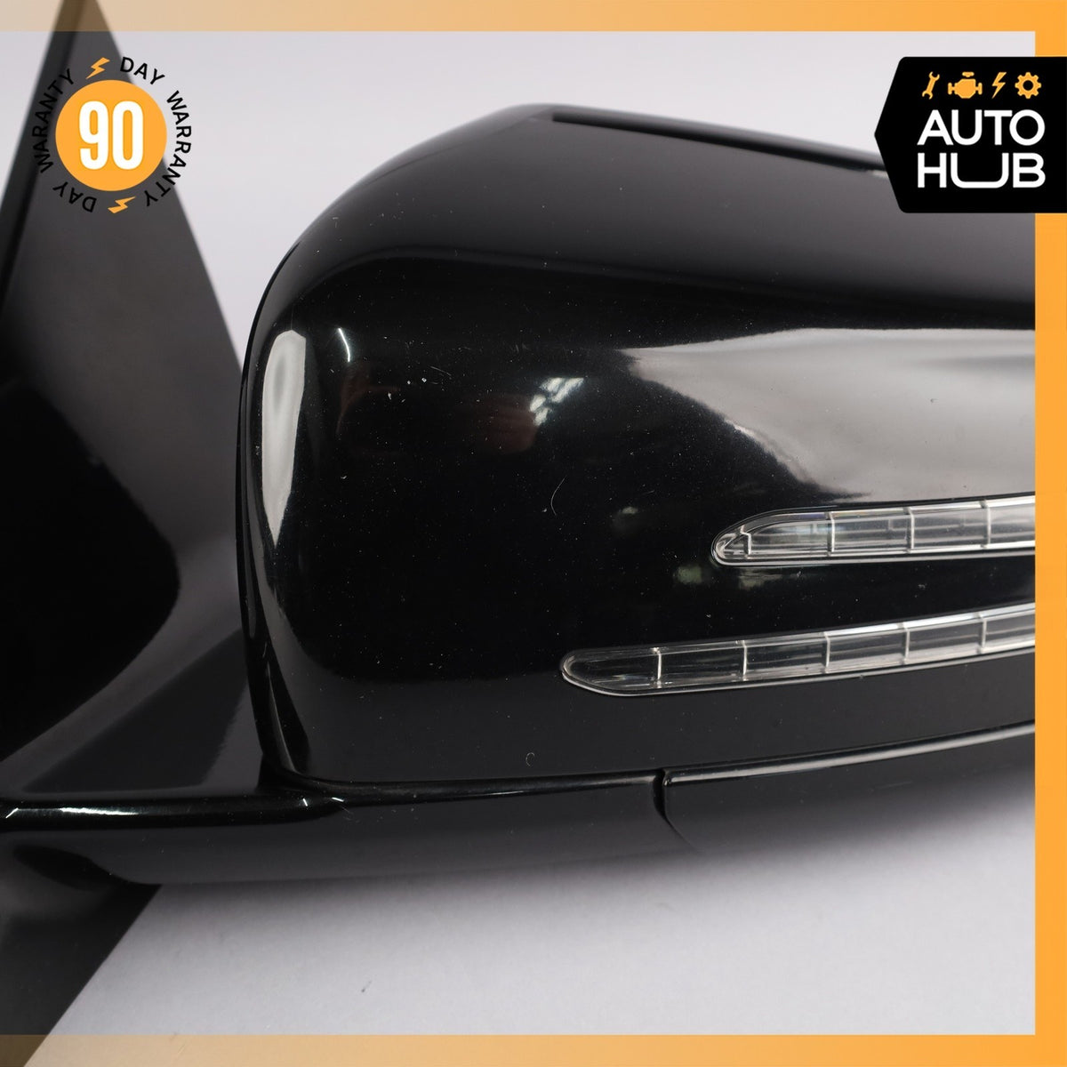 10-17 Mercedes W207 E400 E550 Left Side Rear View Door Mirror Black OEM - photo 8