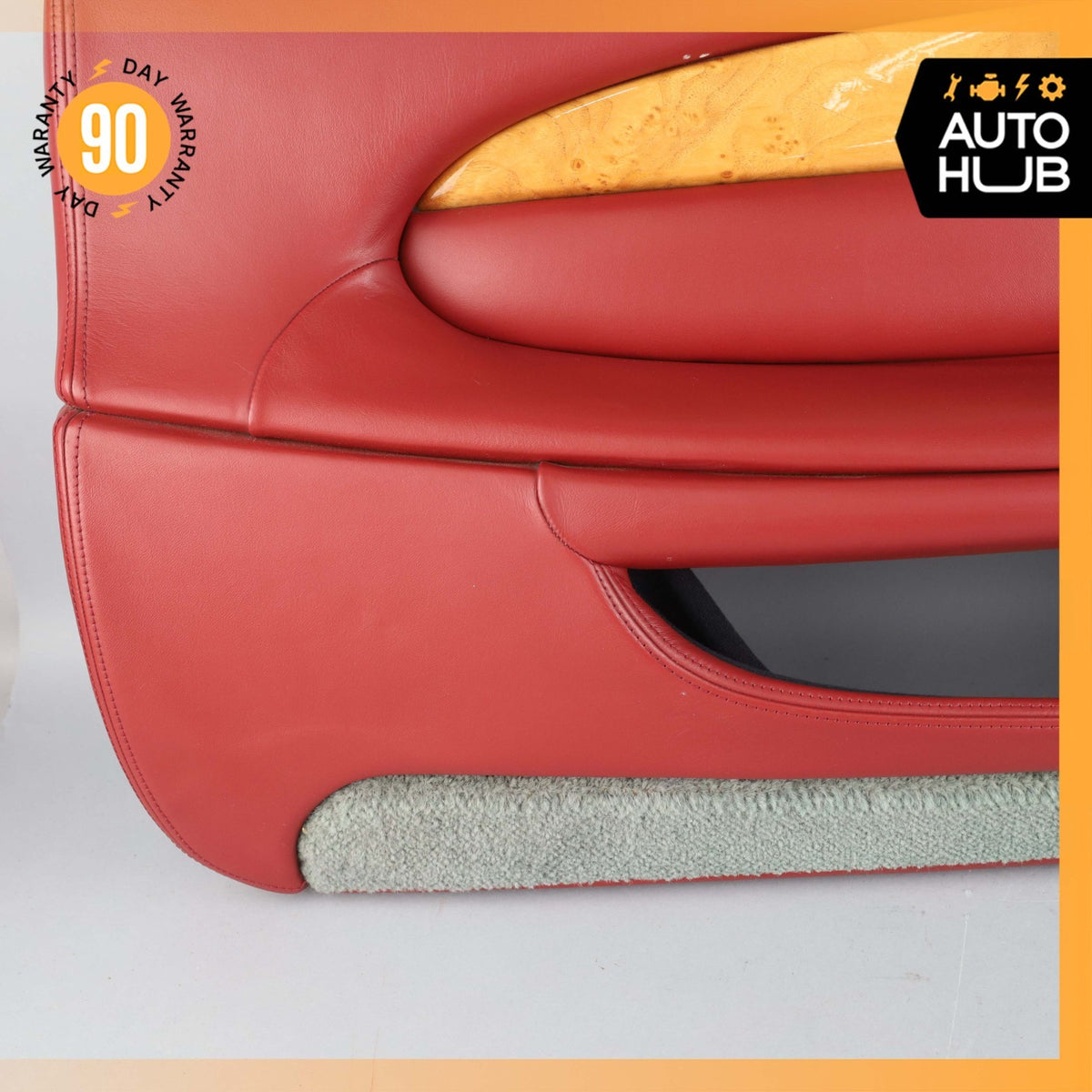 00-04 Aston Martin DB7 Vantage Front Left Driver Side Door Panel Red OEM 35k - photo 5