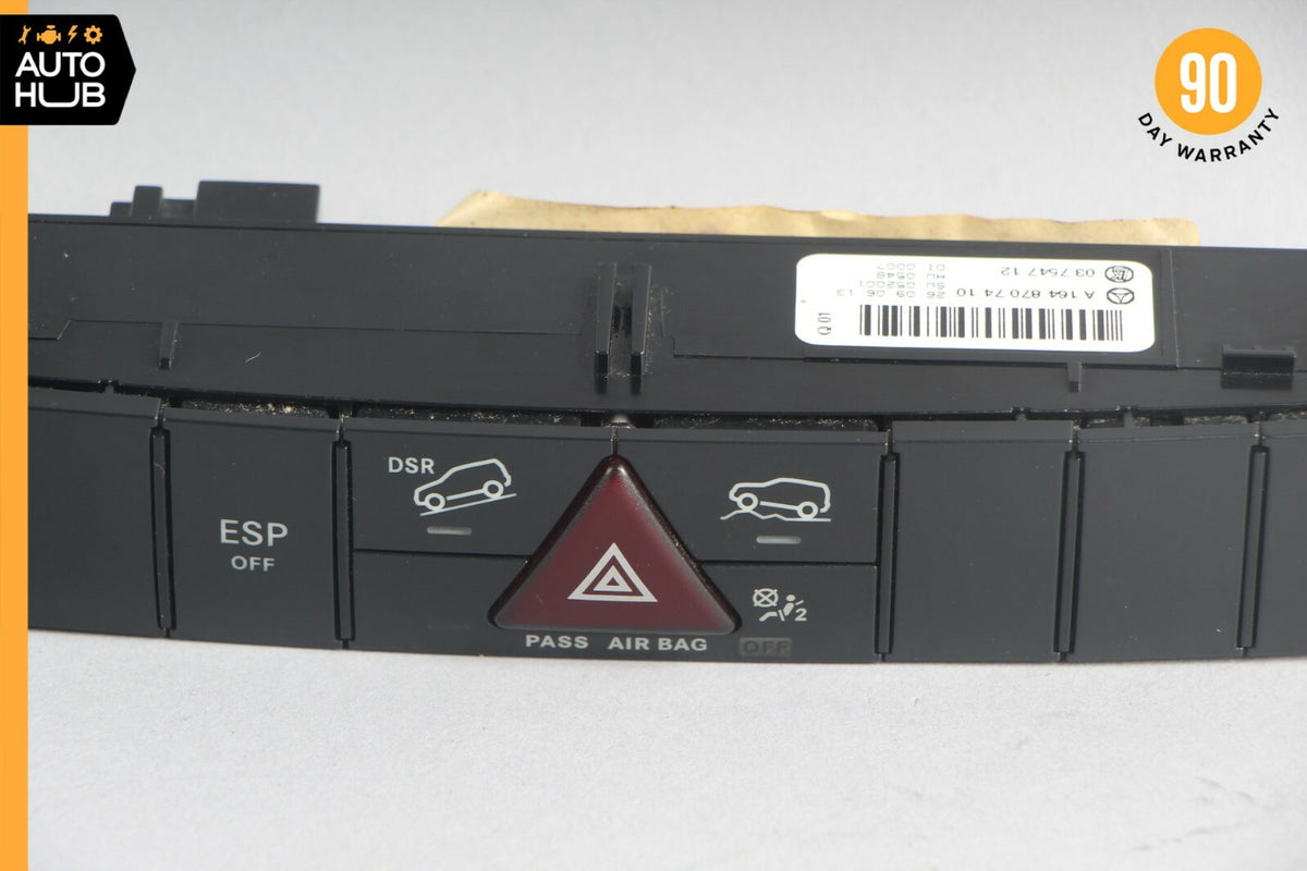 06-12 Mercedes W164 ML320 GL450 Hazard Control Switch Panel 1648707410 OEM - photo 3