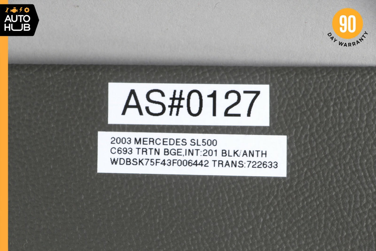 03-06 Mercedes R230 SL500 SL55 AMG Left Side Dashboard Dash Trim Panel Cover OEM - photo 12
