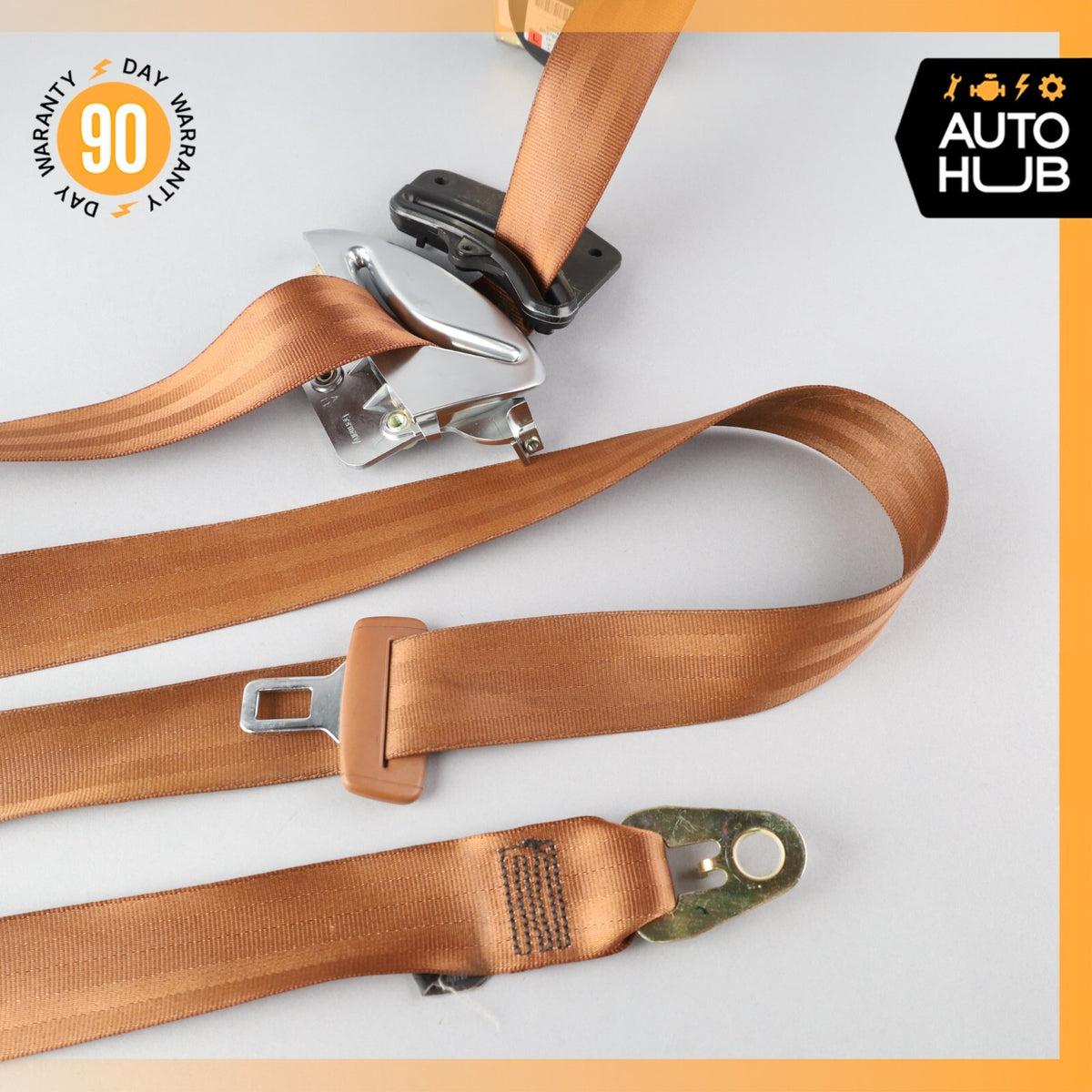 03-06 Bentley Continental GT Front Left Driver Side Seat Belt Brown OEM 53k - photo 6