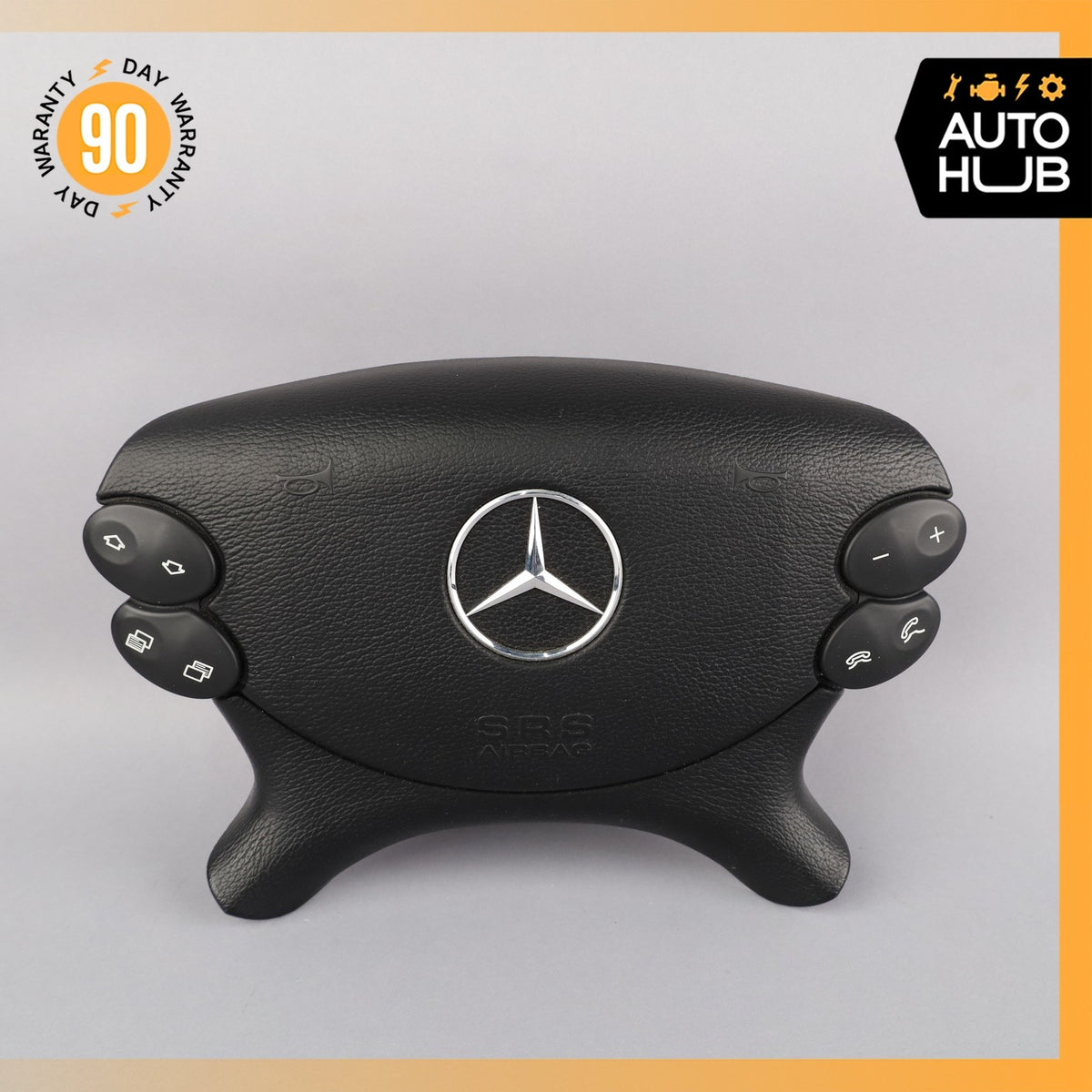 Mercedes R230 SL55 AMG SL500 CLK500 E350 Steering Wheel Airbag Air Bag Black OEM - photo 1
