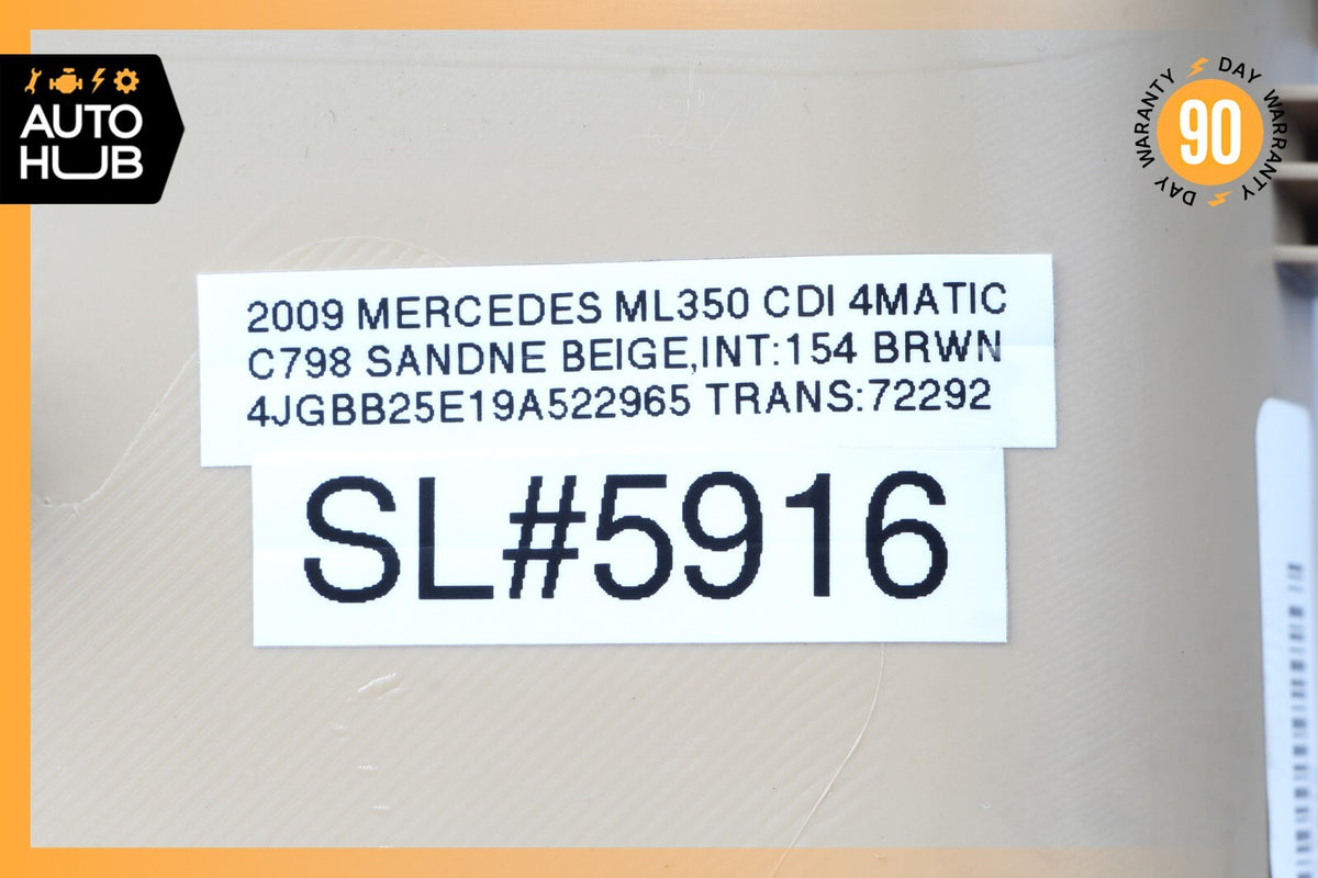 06-12 Mercedes W164 ML350 GL550 Dashboard Dash Board Left Side Trim Beige OEM - photo 12