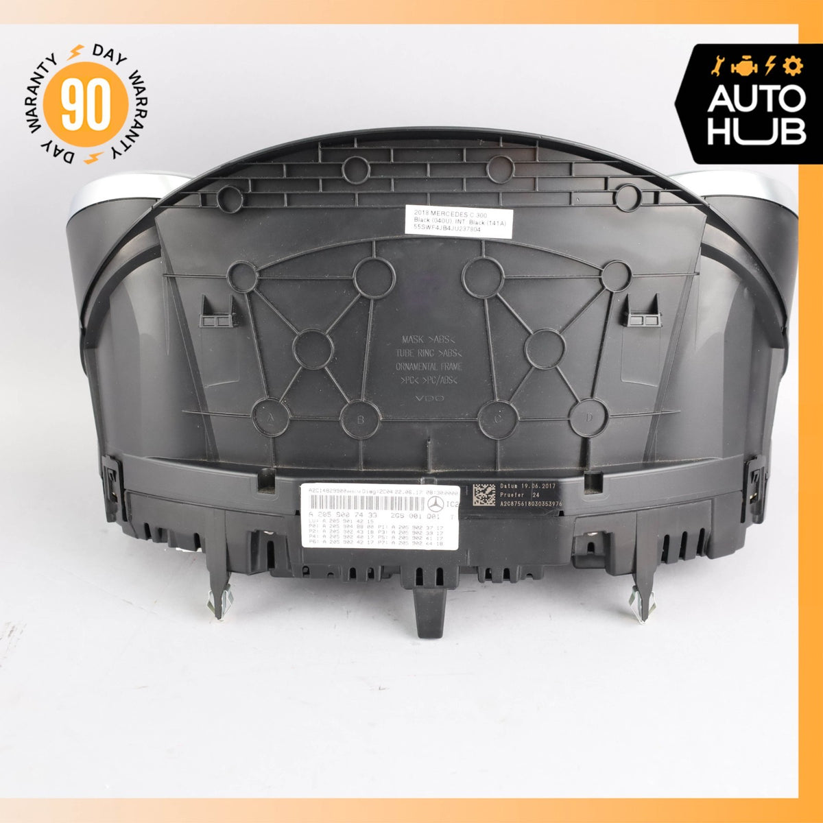 15-18 Mercedes W205 C300 GLC300 Instrument Speedometer Cluster OEM 67k - photo 13