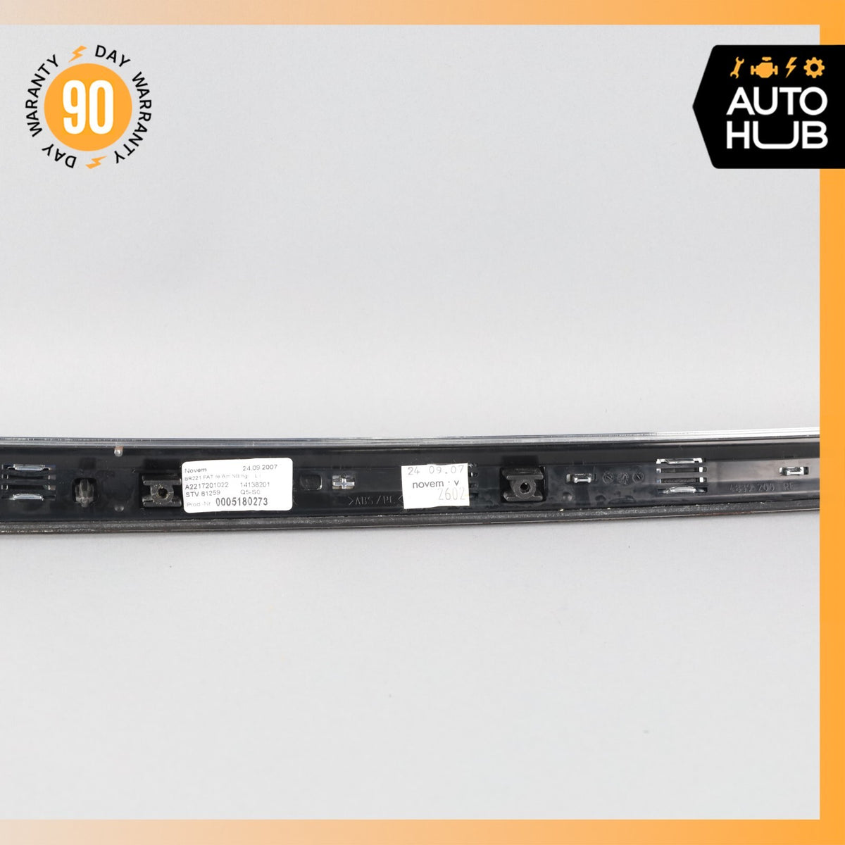 07-09 Mercedes W221 S550 S450 Front Right Door Panel Bezel Trim 2217201022 OEM - photo 7