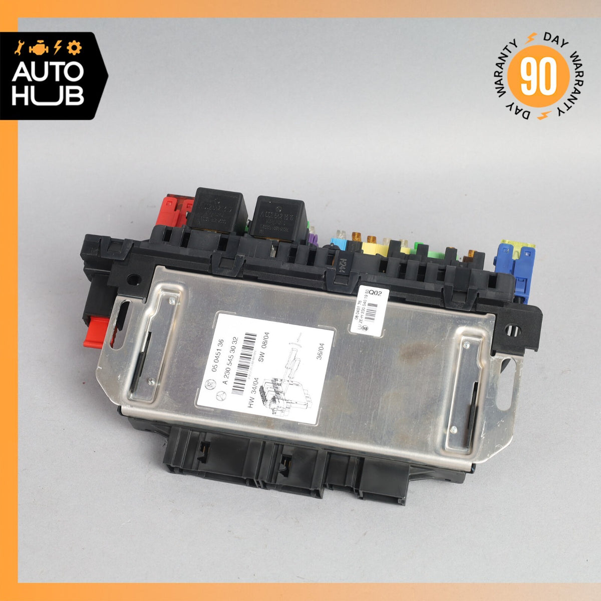 03-12 Mercedes R230 SL500 SL55 AMG SL550 Rear SAM Fuse Box Relay Module OEM 41k - photo 1