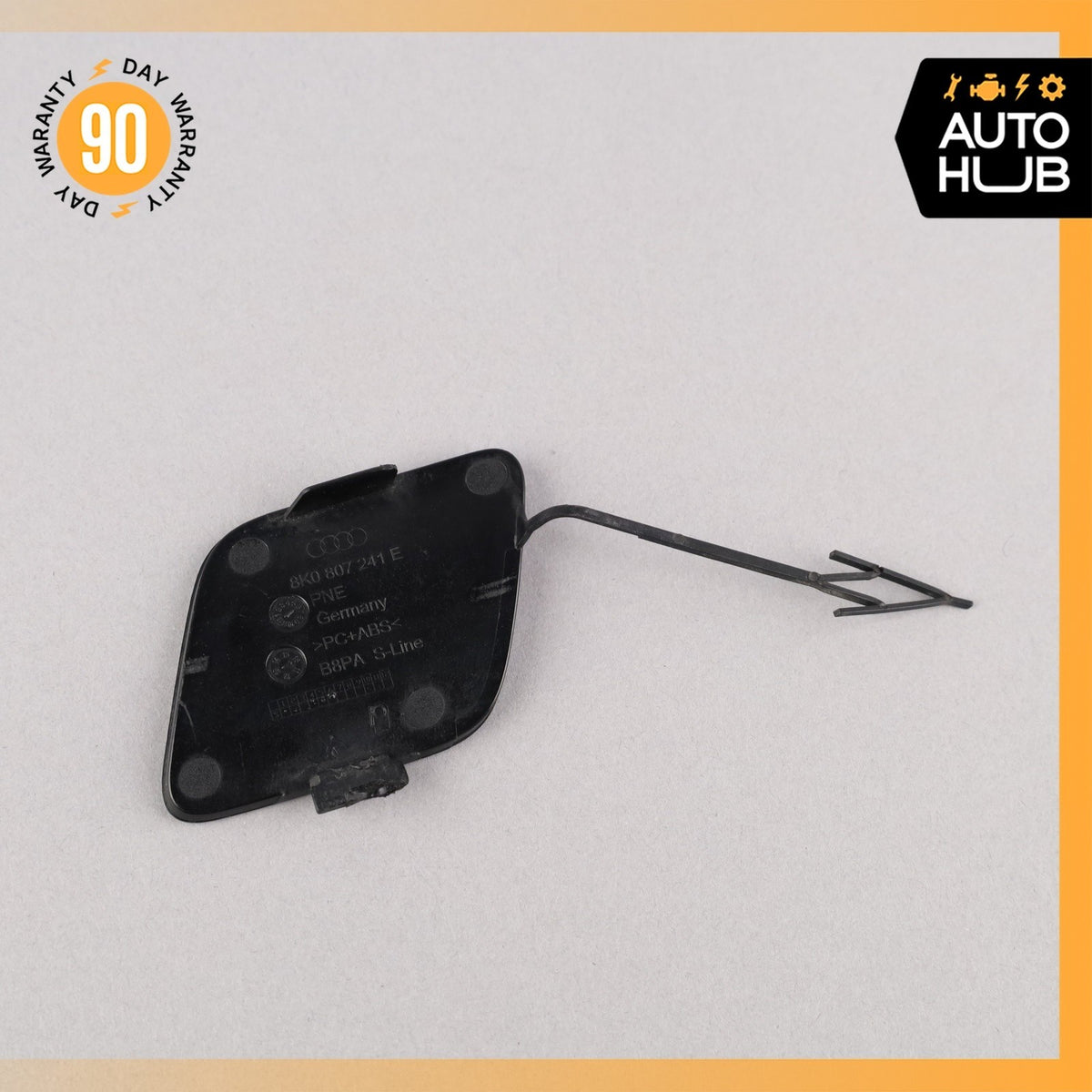 13-16 Audi B8.5 S4 Front Bumper Tow Hook Eye Cap Blue OEM - photo 6