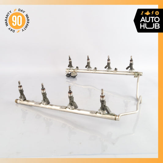 07-15 Mercedes W164 ML63 E63 C63 AMG Engine Fuel Injector Rail w/ Injectors OEM - photo 1