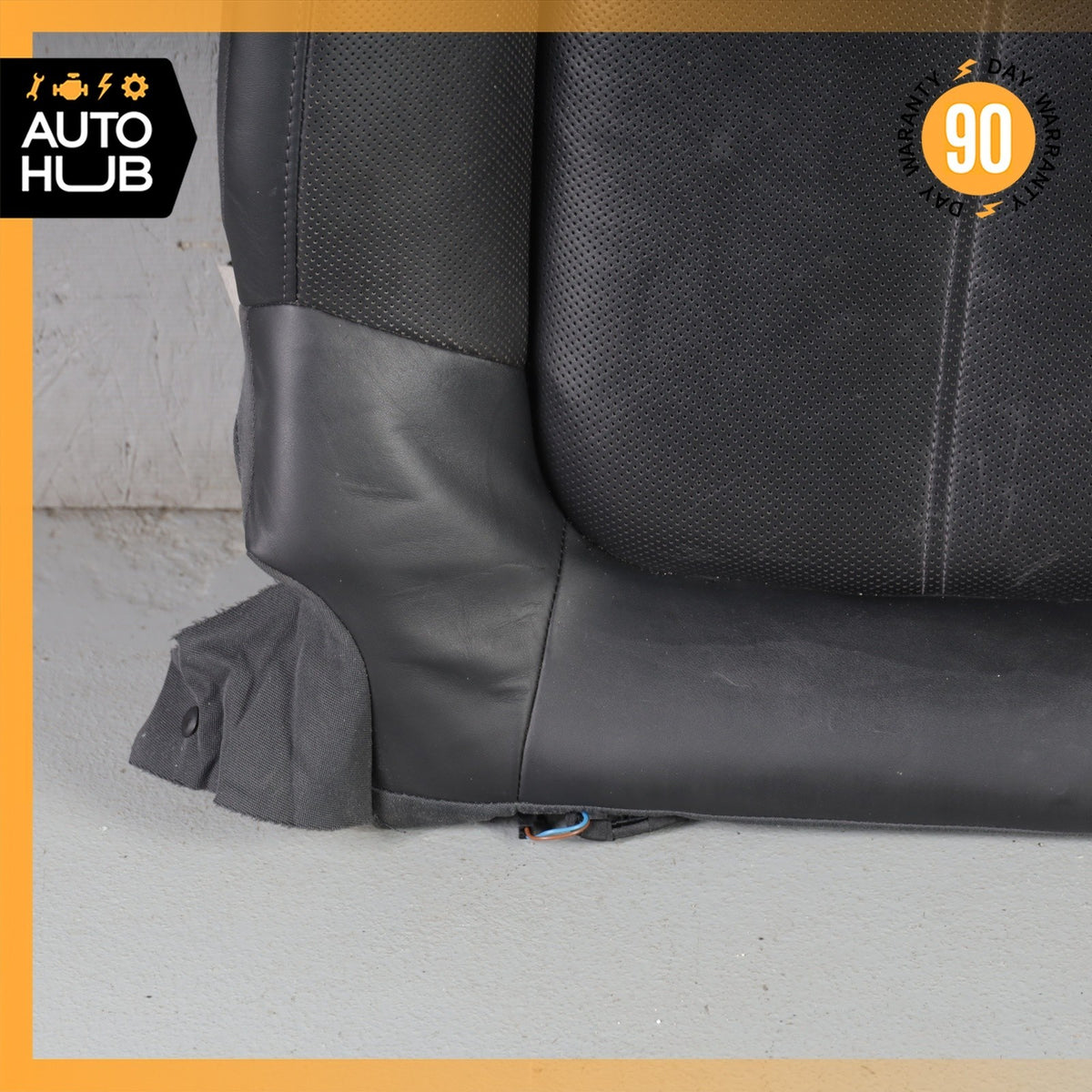15-18 Porsche Macan 95B Front Right Lower Bottom Seat Cushion Leather Black OEM - photo 6