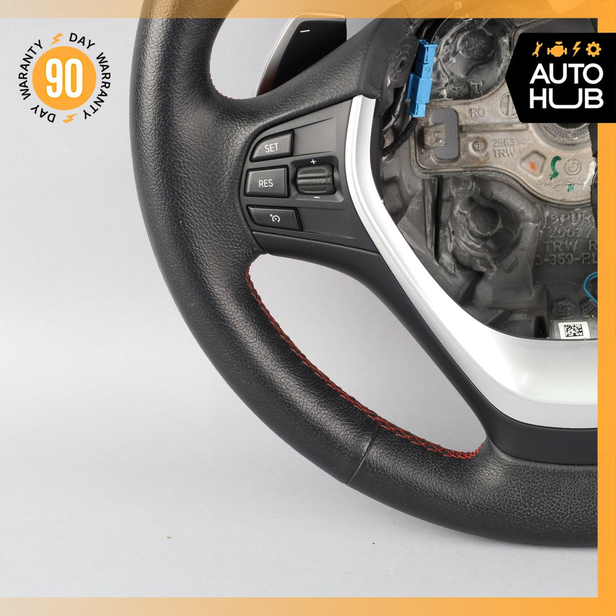 12-17 BMW F32 435i 428i Sport Leather Steering Wheel 32306863347 OEM - photo 7