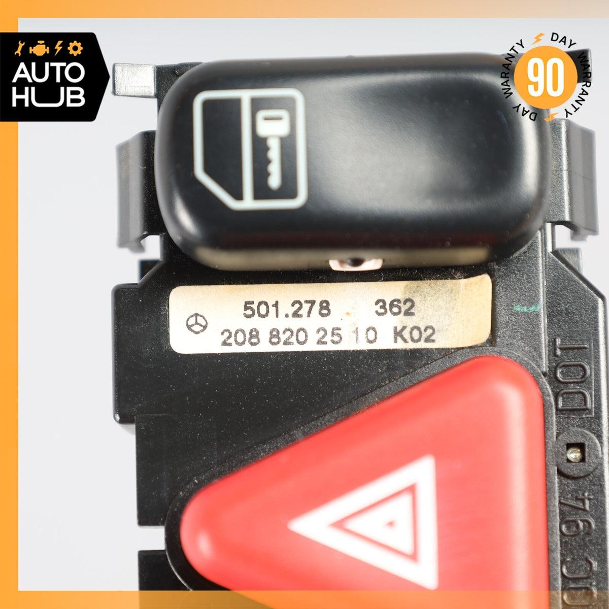 98-03 Mercedes W208 CLK430 CLK320 Hazard Door Lock Switch Control Panel OEM - photo 8