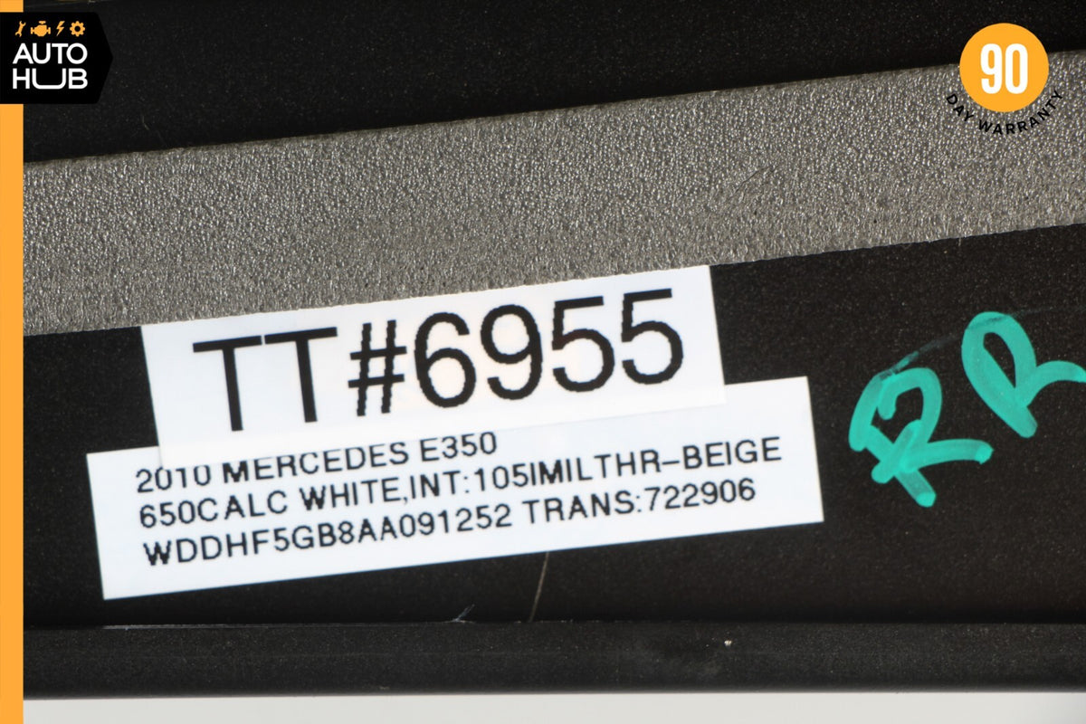 10-16 Mercede W212 E350 E550 Exterior B-Pillar Moulding Trim Rear Right Side - photo 12