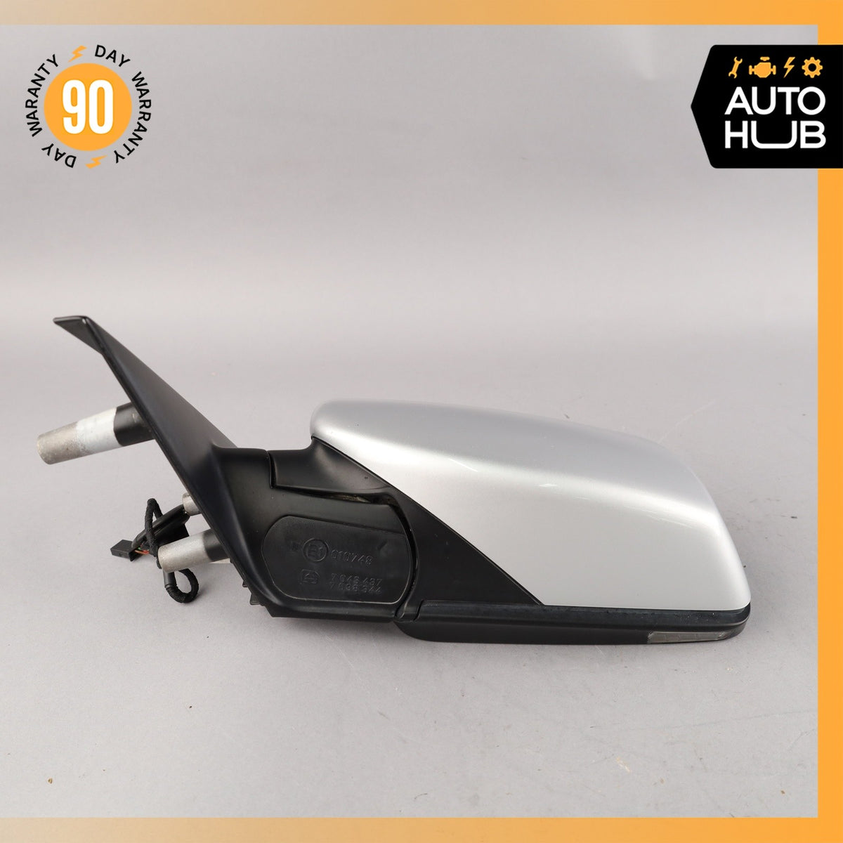 08-10 BMW E60 535i 550i 528i Left Rear View Door Mirror Silver OEM - photo 12