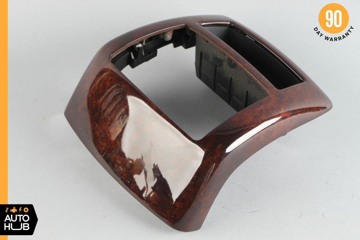 07-13 Mercedes W221 S400 S63 Center Console Rear AC Control Trim Bezel Wood OEM - photo 7