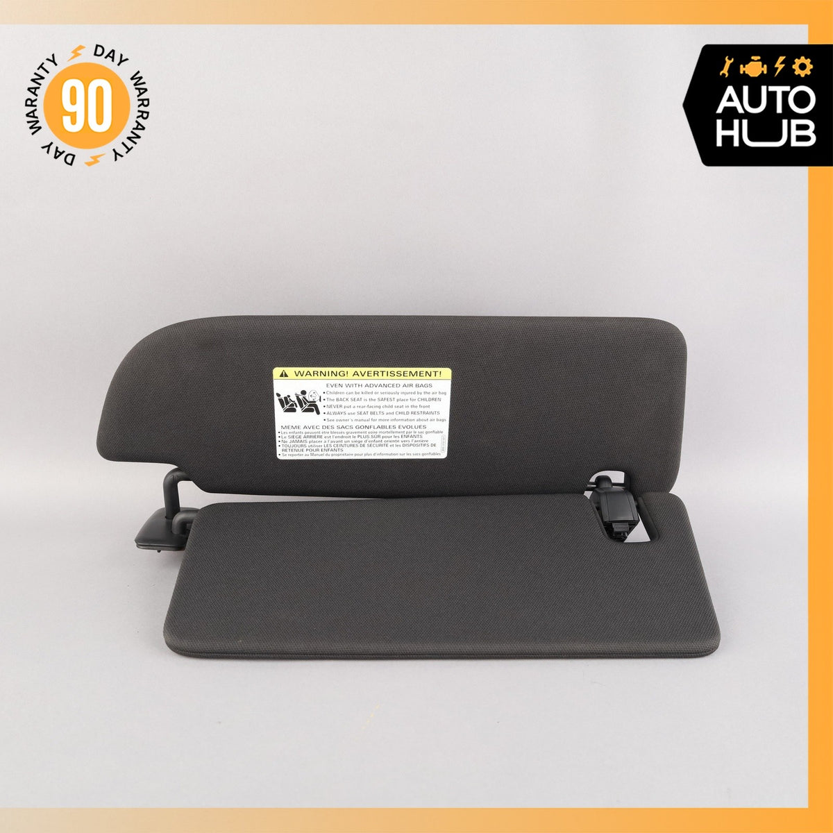 Audi 4M Q7 Left Driver Side Sunvisor Sun Visor Black OEM 87k - photo 6