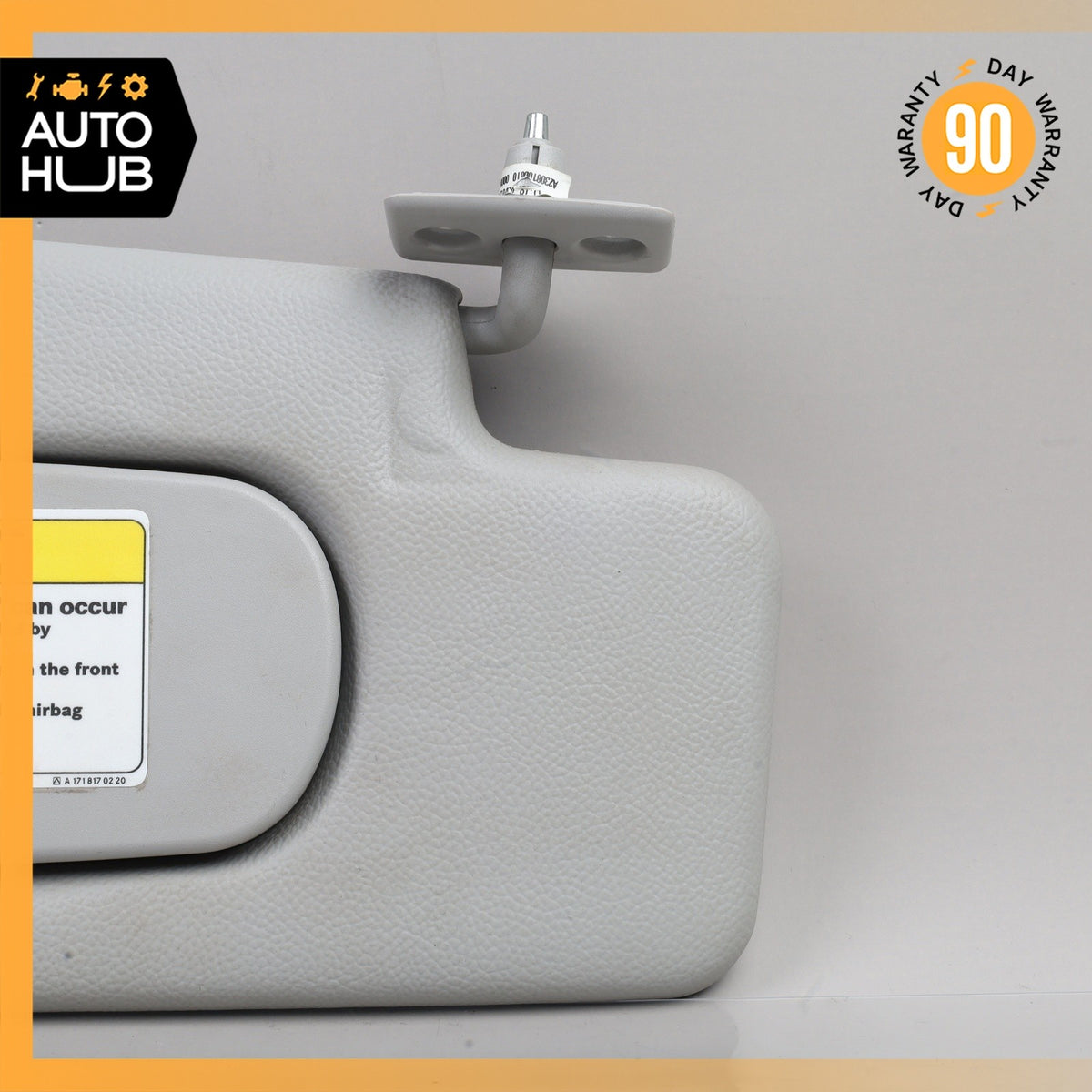 03-06 Mercedes R230 SL500 SL55 AMG Right Passenger Side Sun Visor Shade Gray OEM - photo 5