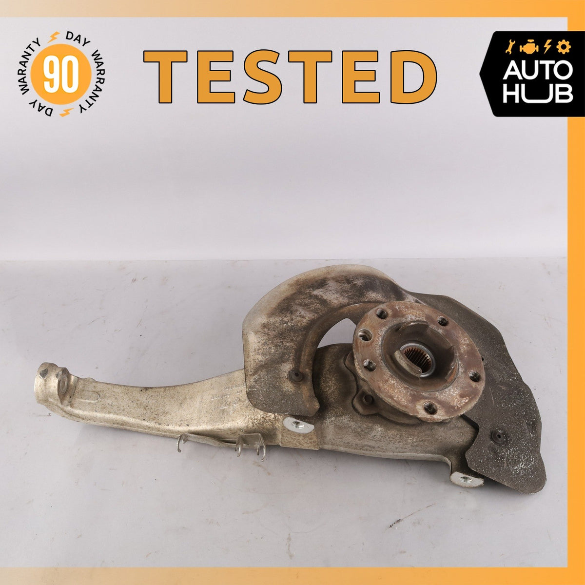 11-18 Porsche Cayenne 958 Front Left Driver Side Knuckle Spindle 7P0407245A OEM - photo 1
