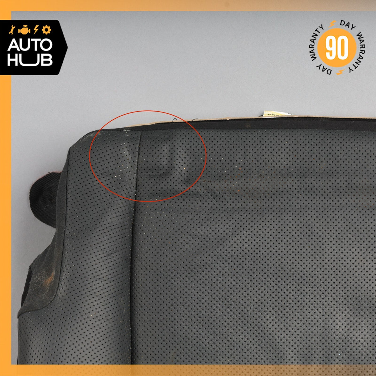 03-06 Mercedes W220 S600 Rear Left Side Lower Bottom Seat Cushion Black OEM - photo 3