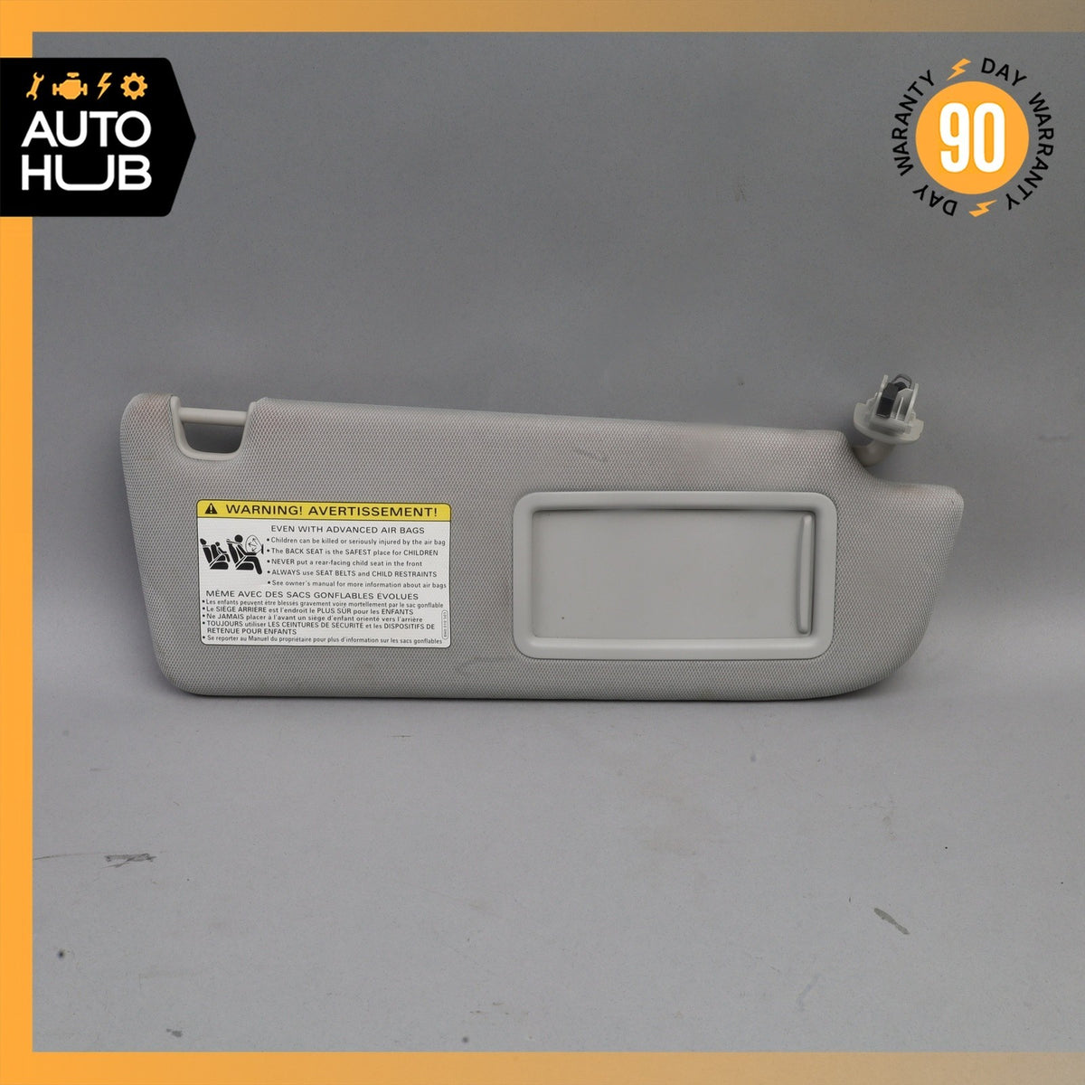 Audi 4G8 A7 Front Right Passenger Side Sunvisor Sun Visor Gray 4G0857552A OEM - photo 1