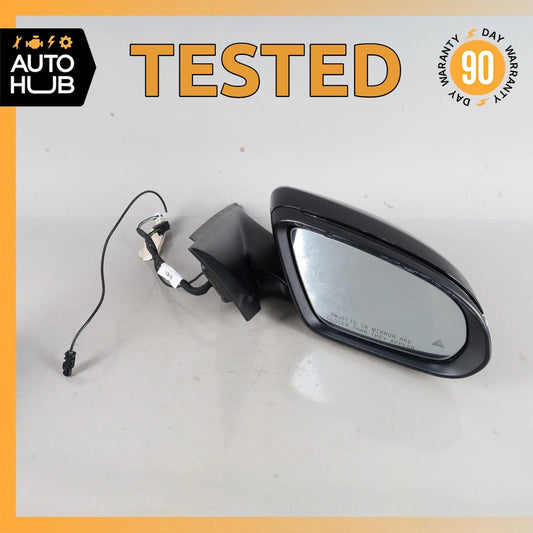 15-16 Mercedes W205 C300 Sedan Right Side Rear View Door Mirror w/Blind Spot OEM - photo 1