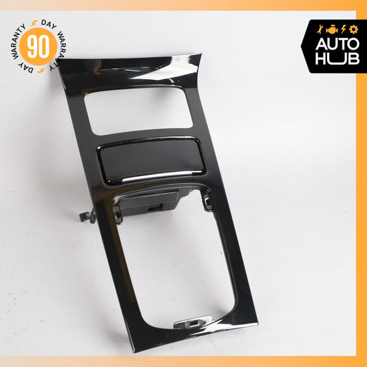 11-18 Porsche Cayenne 958 Center Console Shifter Trim Bezel w/ Ash Tray Wood OEM - photo 1