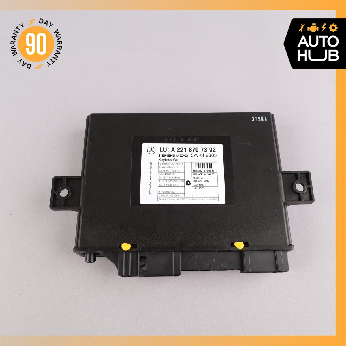 07-10 Mercedes W221 S400 CL550 Keyless Go Control Module 2218708086 OEM - photo 8
