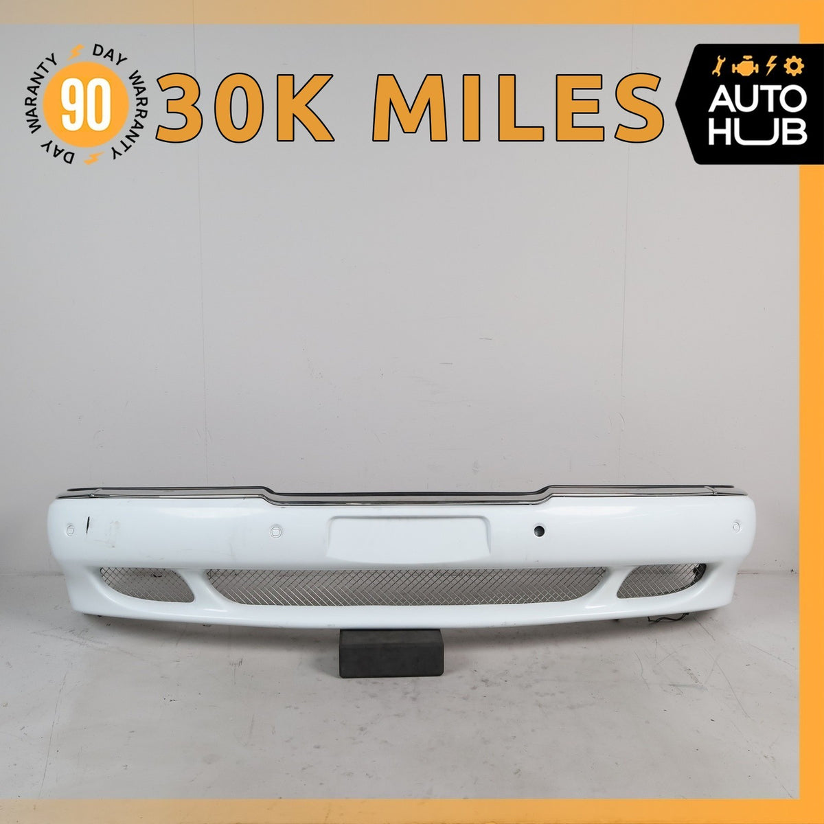00-02 Bentley Arnage Front Bumper Cover Assembly White OEM 30k - photo 1