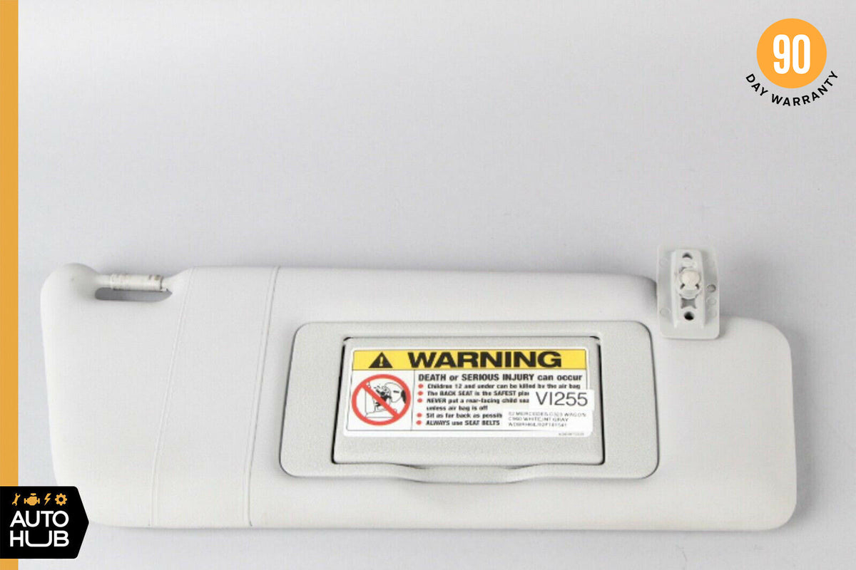01-07 Mercedes W203 C320 C32 Right Passenger Side Sunvisor Sun Visor Gray OEM - photo 1