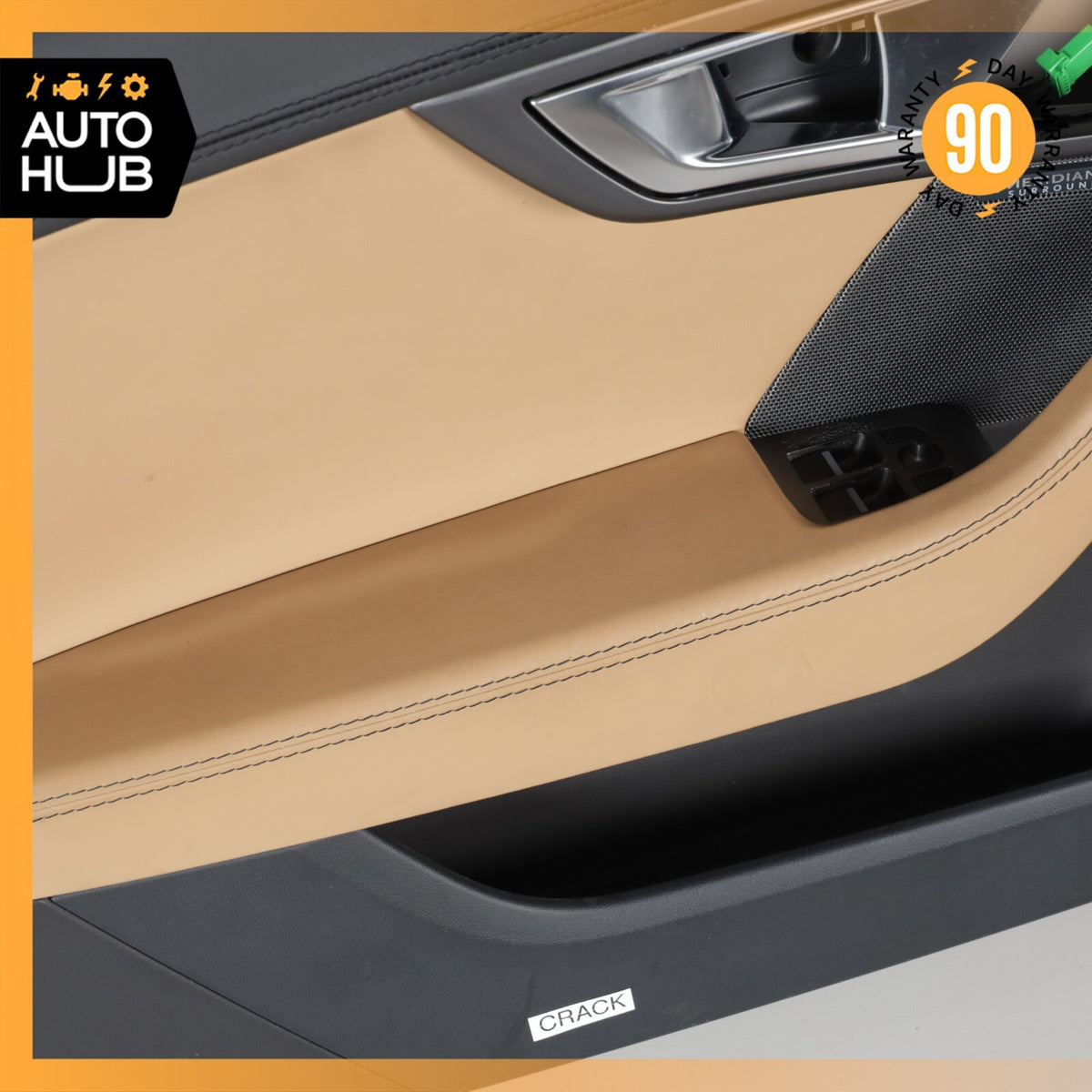 14-20 Jaguar X152 F-Type Left Driver Side Interior Door Trim Panel Leather OEM - photo 9
