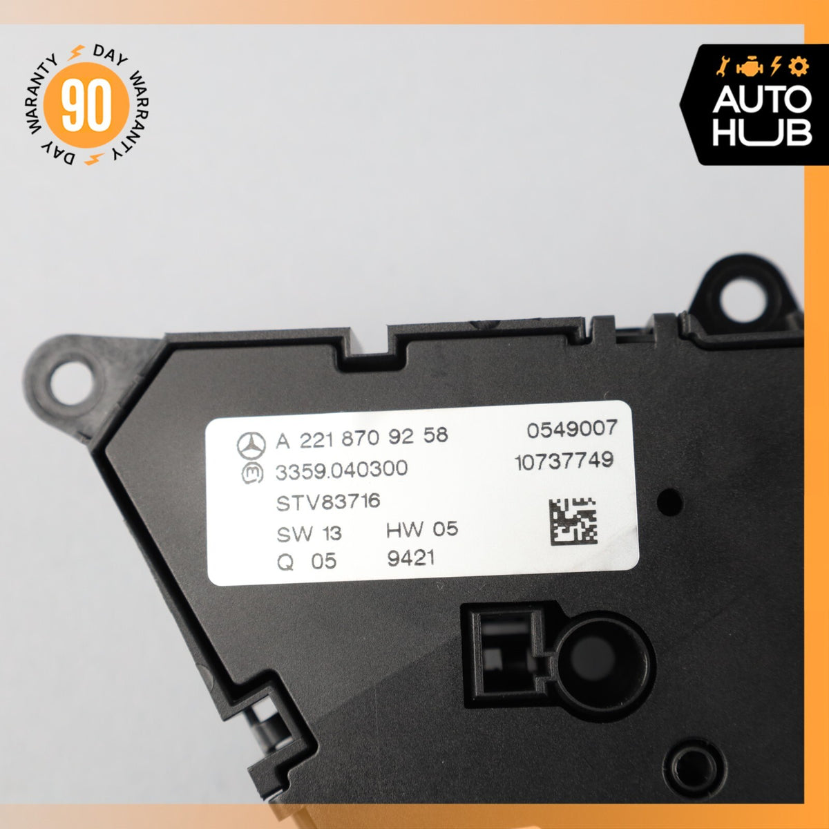07-14 Mercedes W221 S63 CL550 Front Left Driver Seat Control Memory Switch OEM - photo 11