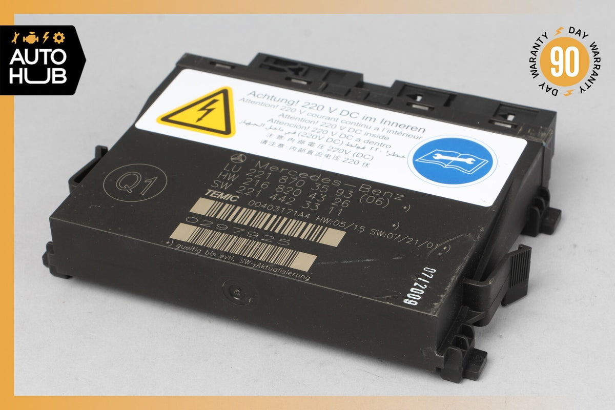 07-10 Mercedes W221 S600 Front Left or Right Seat Contour Control Module OEM - photo 1