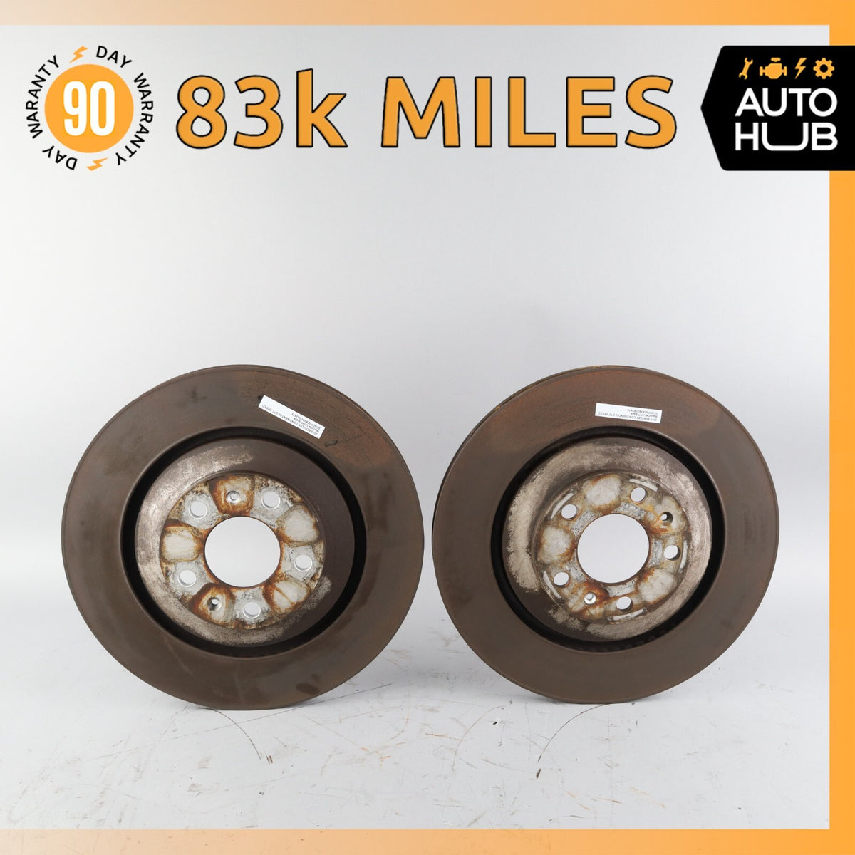 03-18 Bentley Continental GTC Speed GT Rear Left & Right Brake Rotors Disc OEM - photo 1