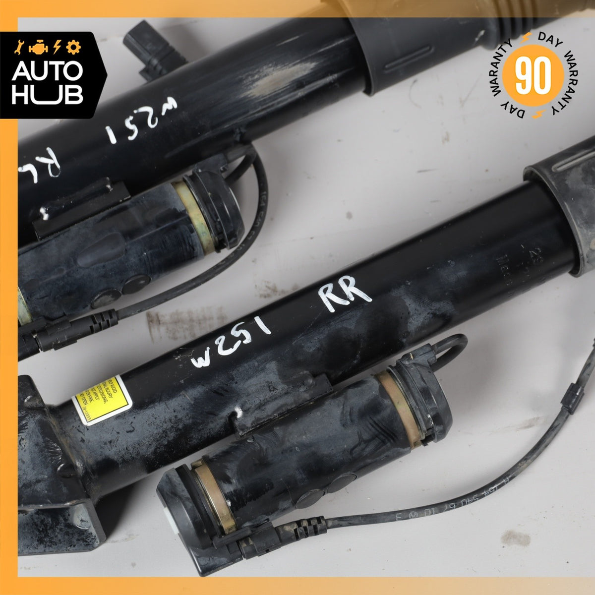06-13 Mercedes W251 R50 R500 Rear Left & Right Shock Strut w/ ADS Arnott - photo 5