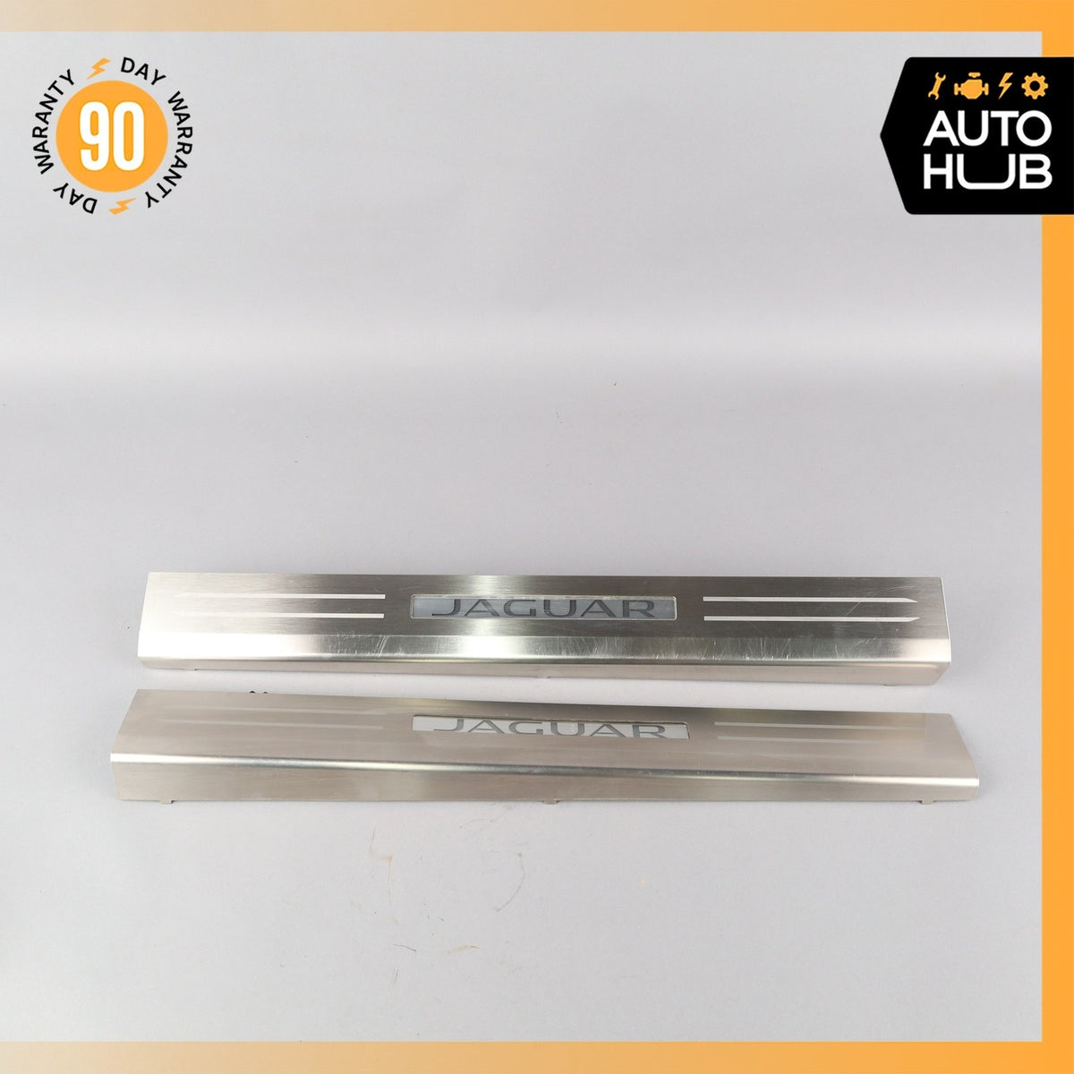 14-24 Jaguar X152 F-Type R Left & Right Illuminated Door Step Sill Panel Set OEM - photo 2