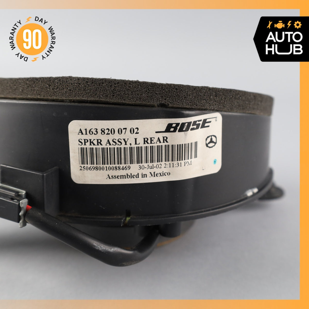 02-05 Mercedes W163 ML500 ML320 Rear Left Bose Speaker Assembly 1638200702 OEM - photo 13