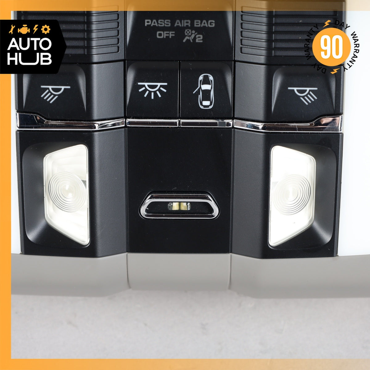 10-18 Porsche Panamera 970 Front Overhead Dome Light Lamp Gray OEM 68k - photo 9