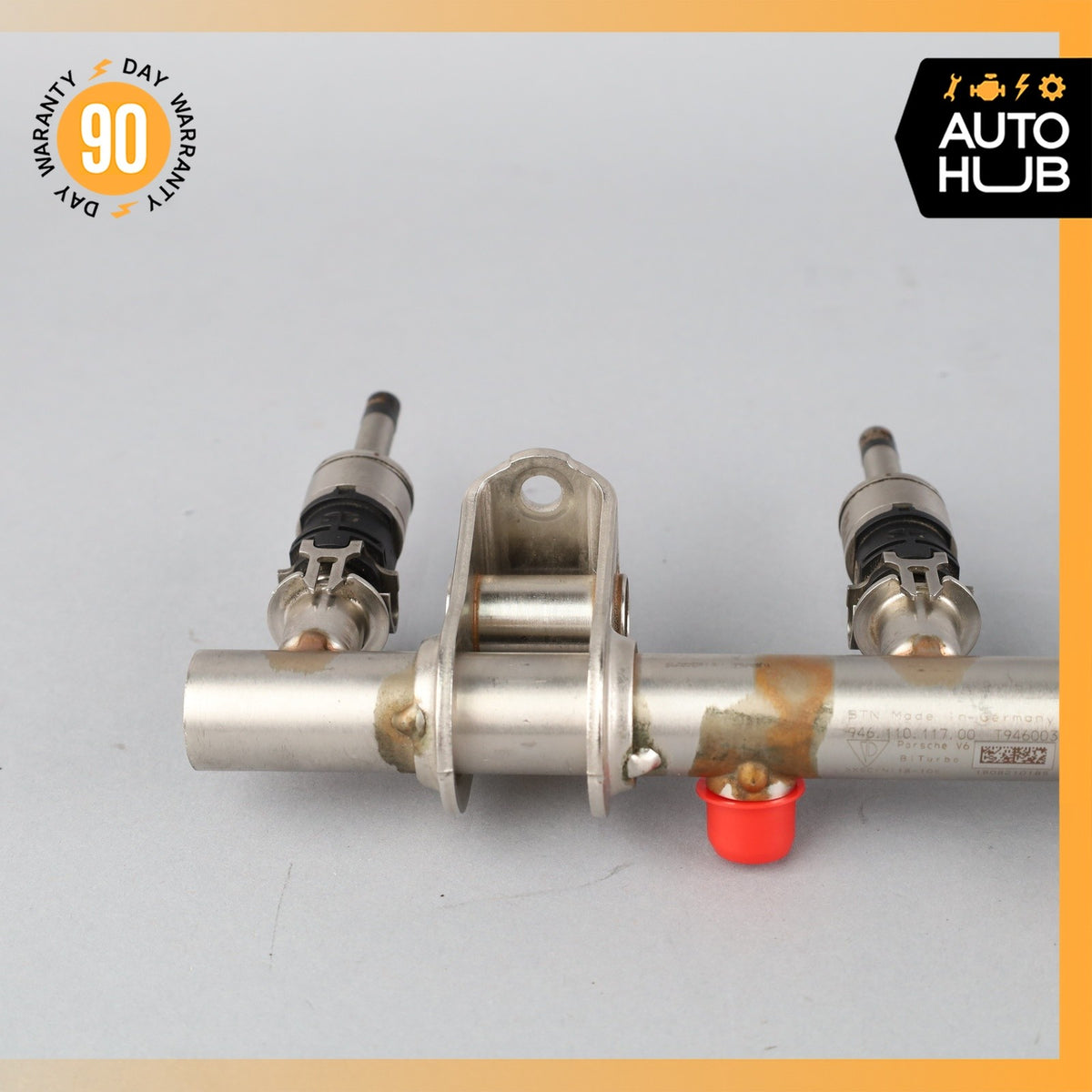 14-18 Porsche Macan Cayenne Fuel Injection Rail Line w/ Injectors Right OEM - photo 8