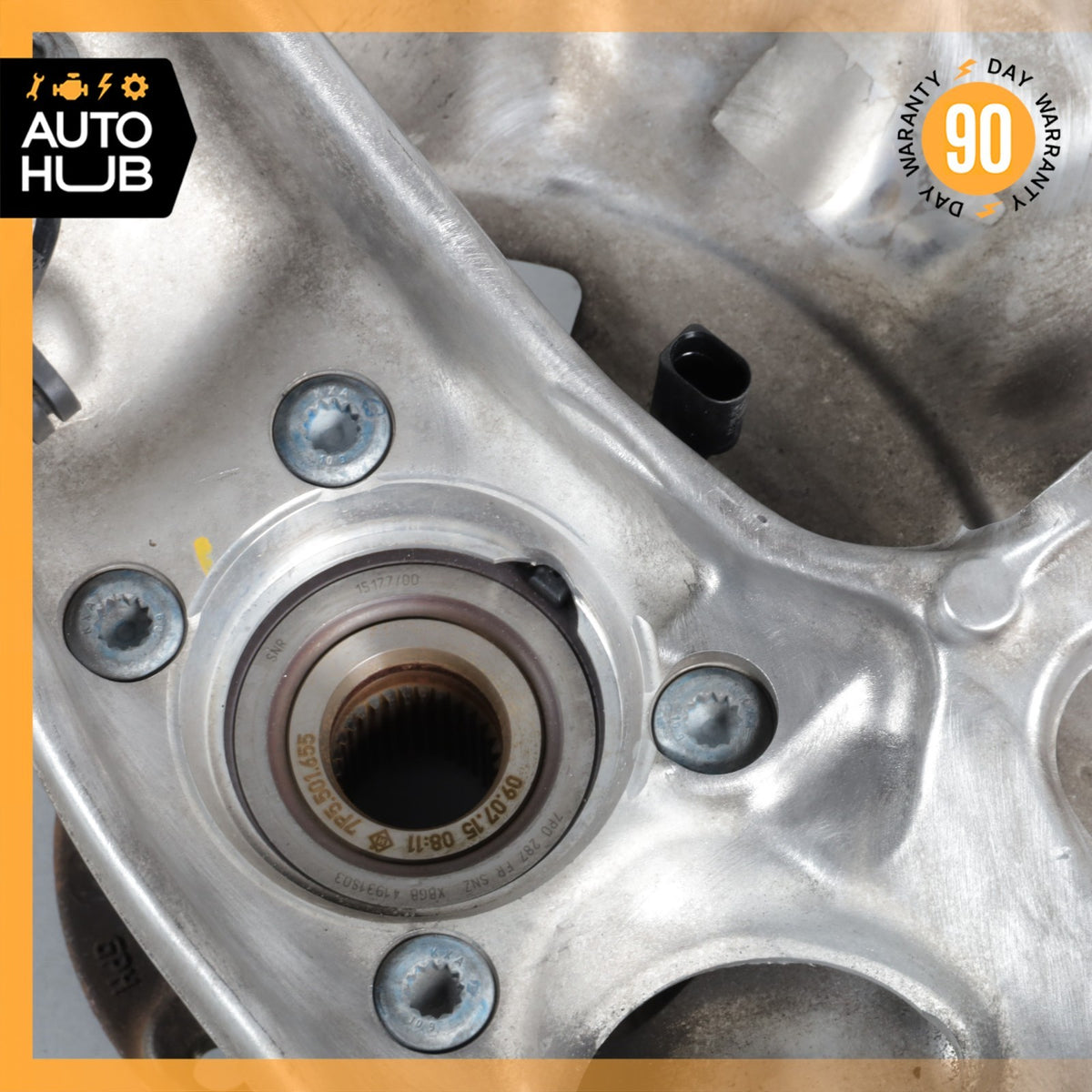 11-18 Porsche Cayenne 958 Front Right Knuckle Spindle 7P0615312B OEM - photo 14