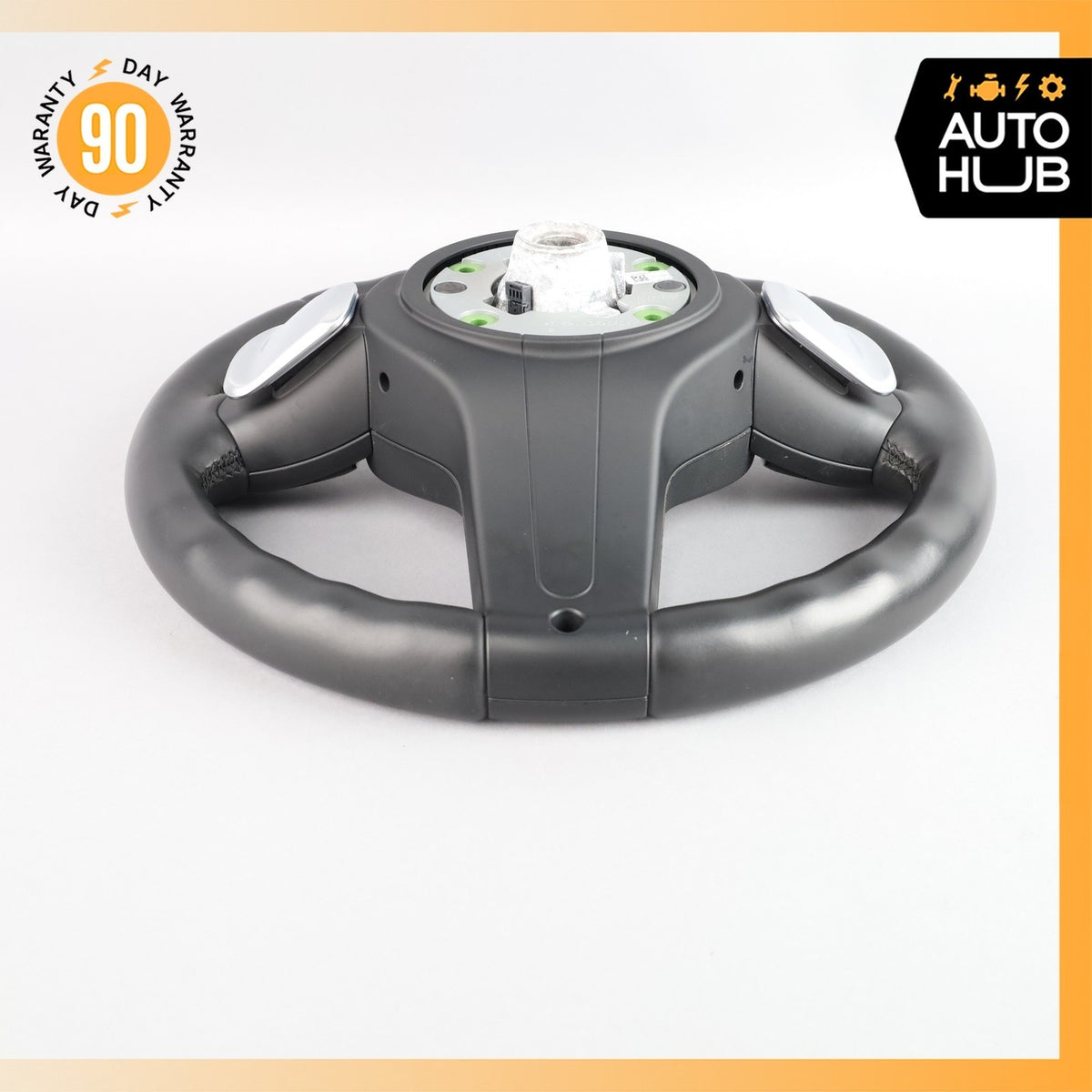 15-19 BMW F15 X5 X3 X6 M Sport Steering Wheel Leather Black OEM 69k - photo 11