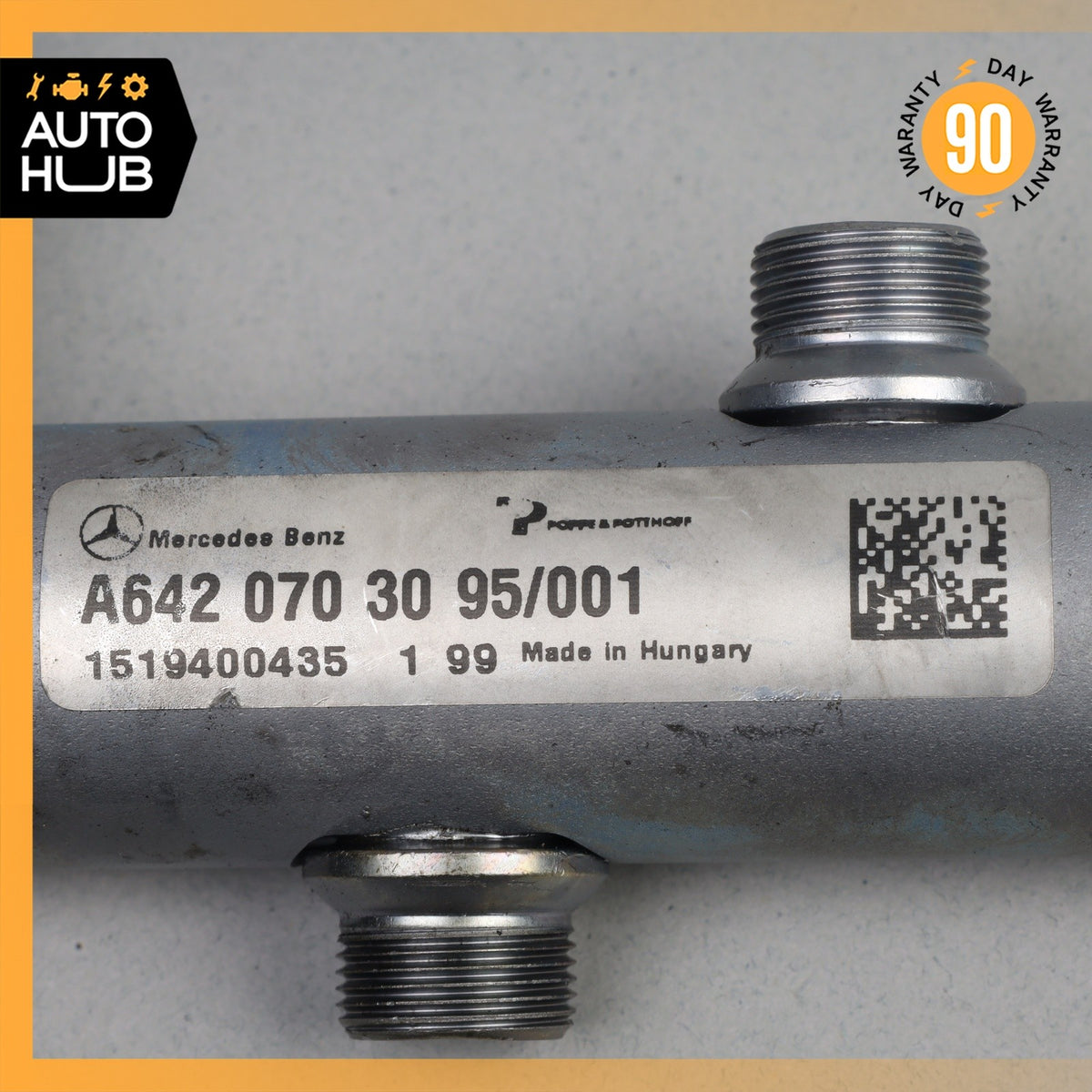 12-16 Mercedes X166 GL350 ML350 3.0L Bluetec Right Fuel Gas Injection Rail OEM - photo 7